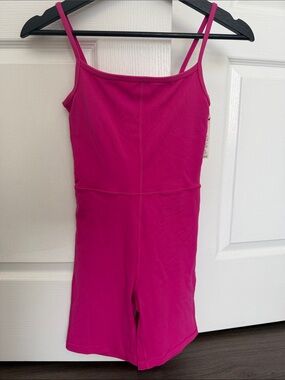 Aritzia Girls' Hot Pink Tank Romper